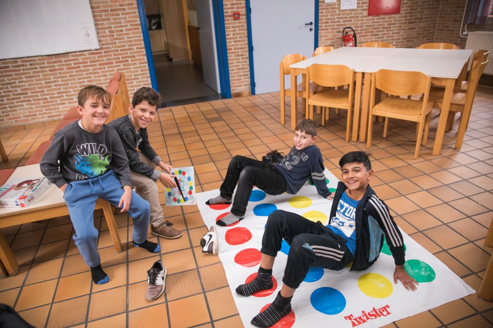 Eethoek en gemeenschappelijke ruimte Spelletjes spelen in de gemeenschappelijke ruimte