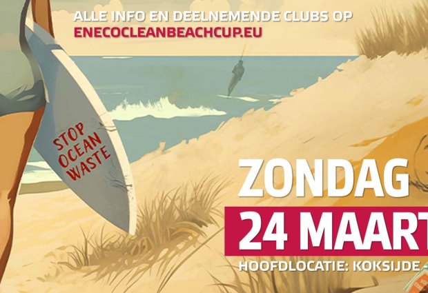 Eneco Clean Beach Cup 2024 Vlaamse Jeugdherbergen De Peerdevisser