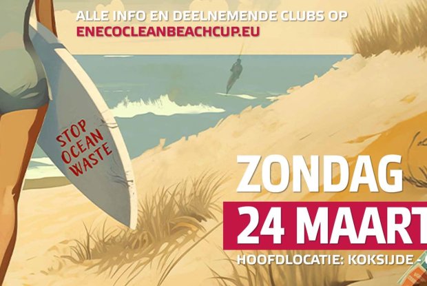 Eneco Clean Beach Cup 2024 Vlaamse Jeugdherbergen De Peerdevisser