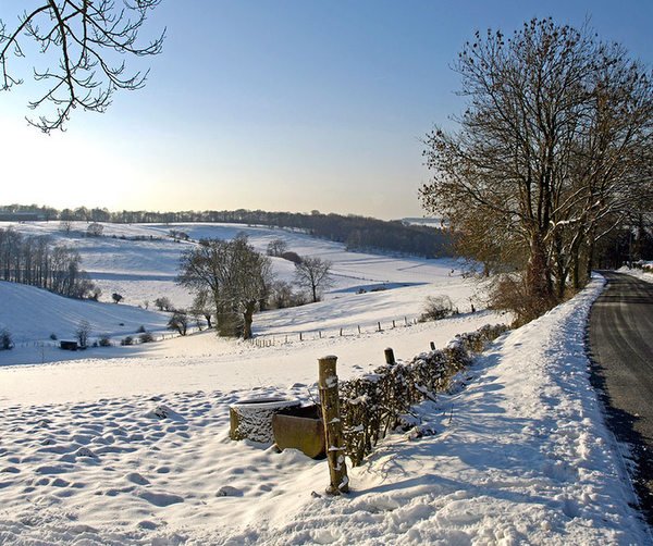 Koude neuzenwandeling in Voeren Kerstvakantie in voeren